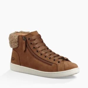 UGG Olive High Top Sneakers Chestnut Tan size 9.5